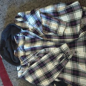 Men's hooded flannel 3XL